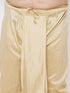 Men's Plus Size Gold Cotton Blend Solid Traditional Dhoti